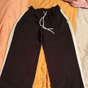 Women Black and White Jogger Pants